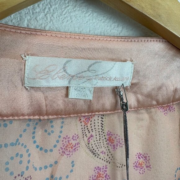 NWT Ebene Patrick Assuline Peach Sheer Kimono Robe Size 2 Duster Embroidered - Picture 3 of 14